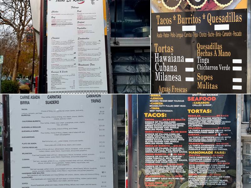 Tacos El Rulas Menu