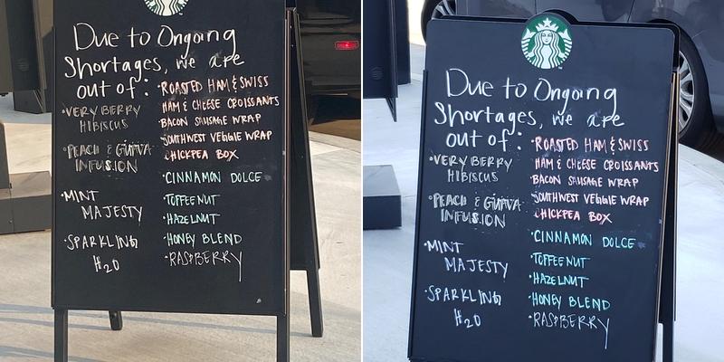 Starbucks Menu