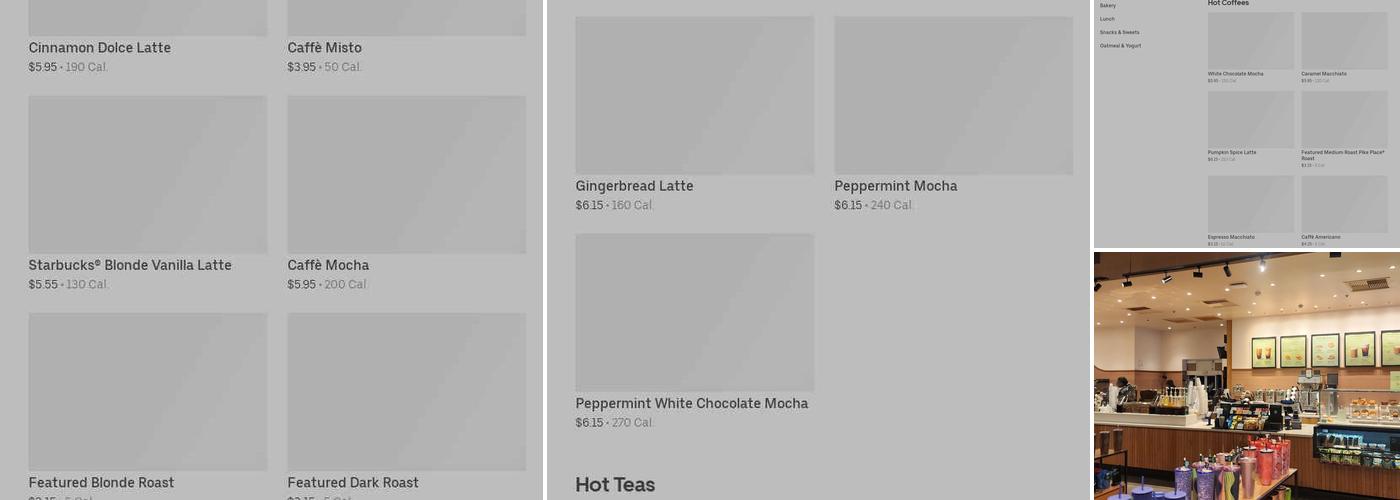 Starbucks Menu