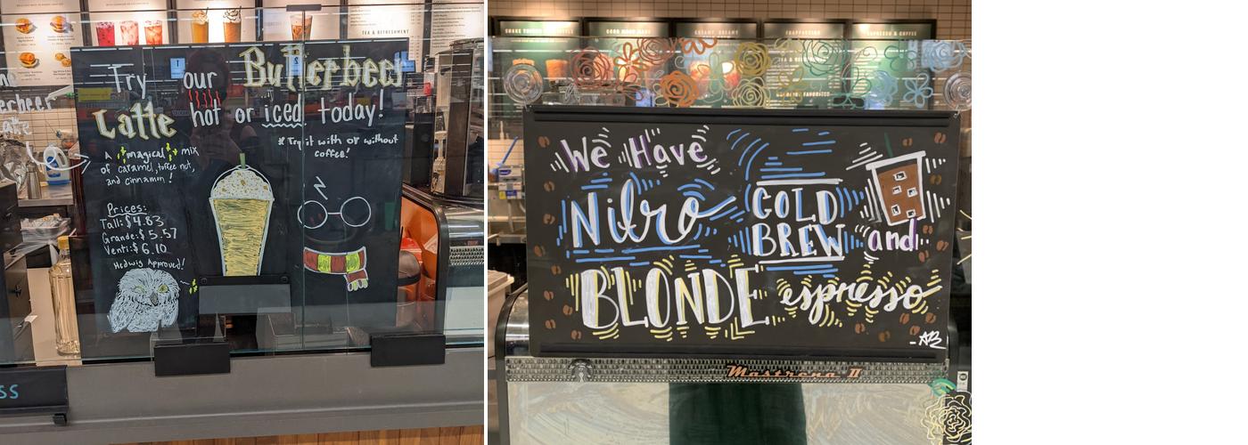 Starbucks Menu