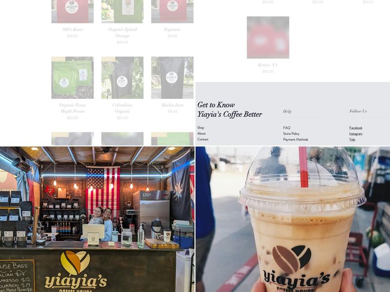 Yiayia's Coffeehouse Menu