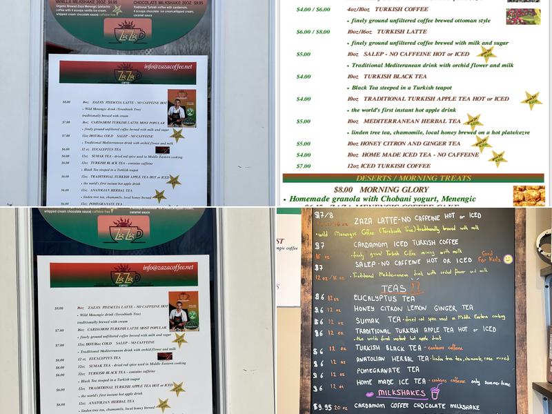 Leo Zaza Turkish Coffee Relocated to the new location 1519 Commercial Ave The Market At Anacortes at corner caffé Menu