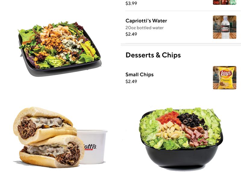 Capriotti's Sandwich Shop Menu