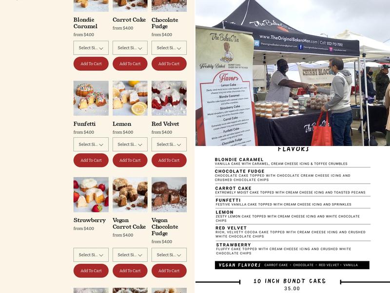 The Baker’s Man Menu