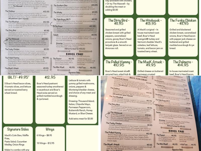 MacK’s Menu