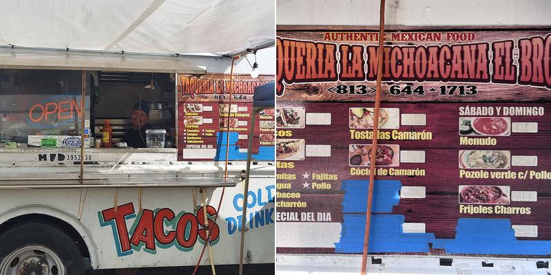 Taqueria la michoacana el bro Menu