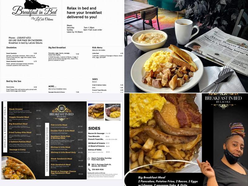 Breakfast in bed by LaCole odums LLC Menu