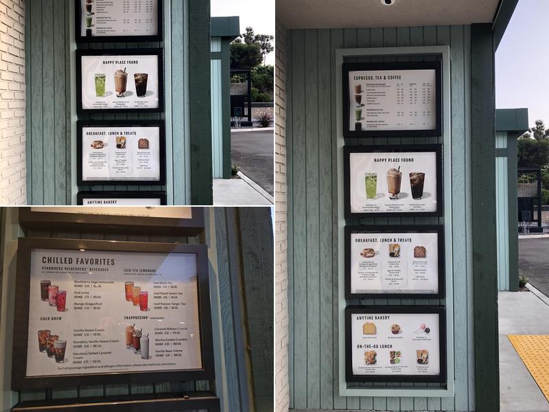 Starbucks Menu