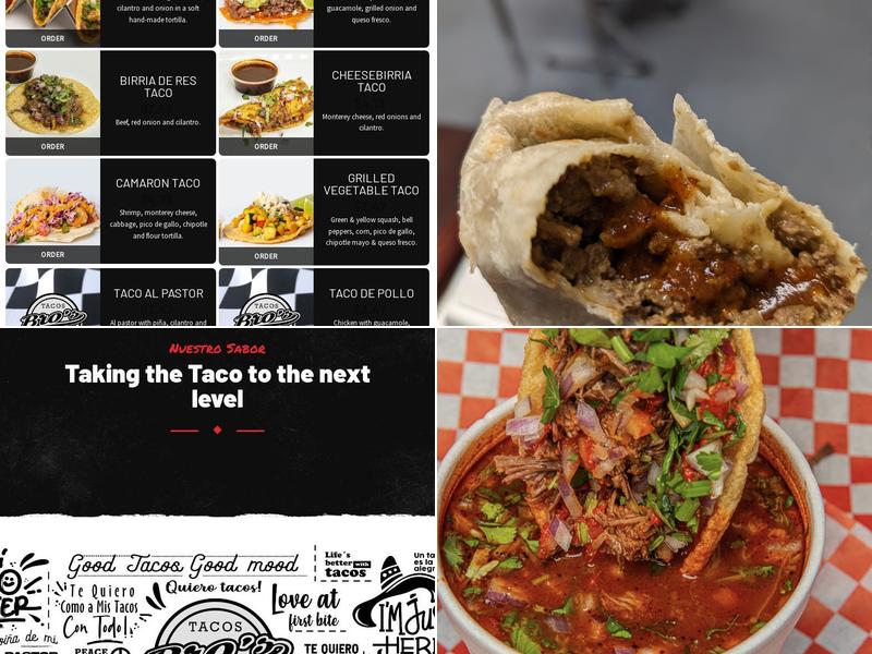 Bro's Tacos Menu