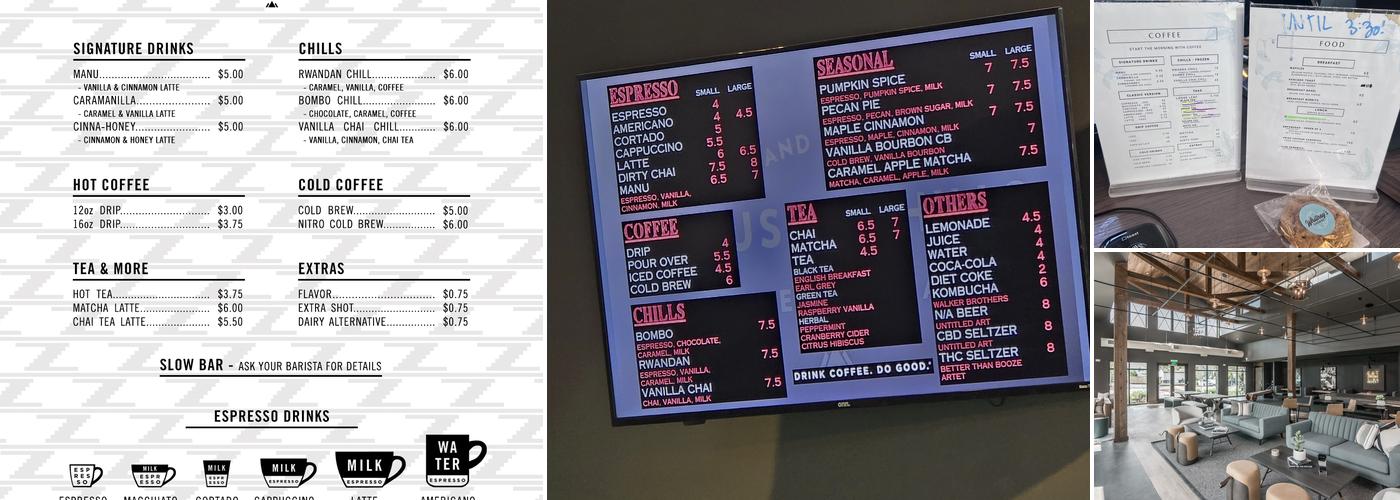 Land of a Thousand Hills Coffee Menu