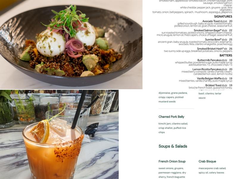 Driftlight Steakhouse Menu