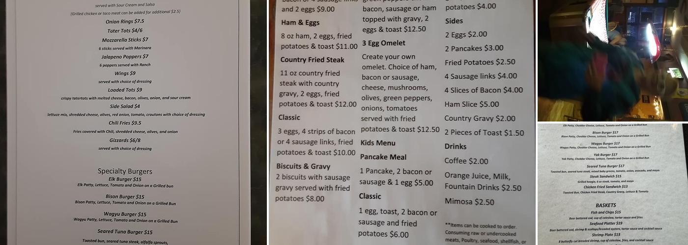 LJ Brewskis Menu