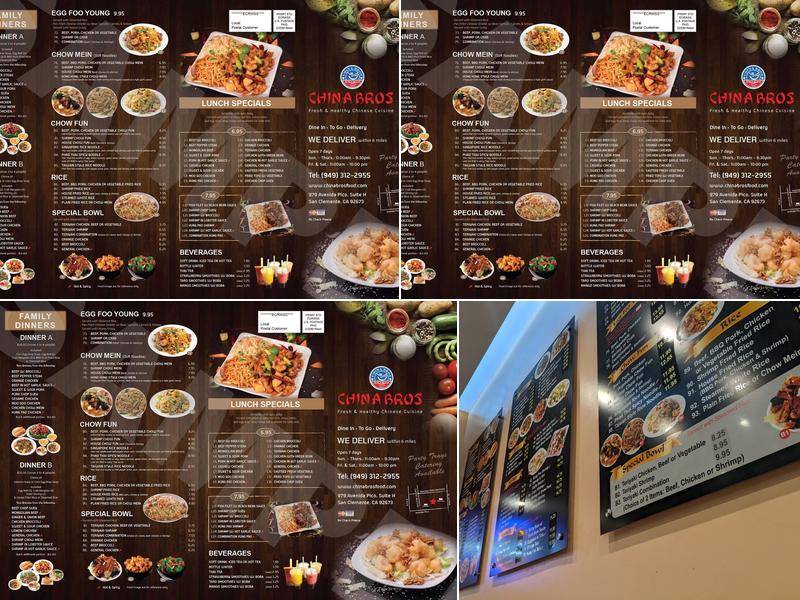 China Bros Menu