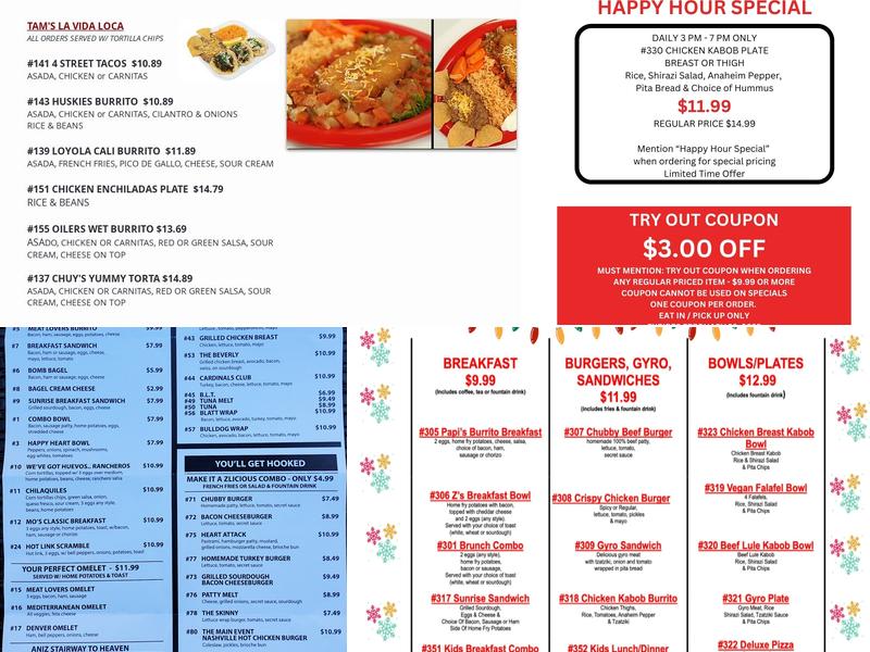 Z’s Menu