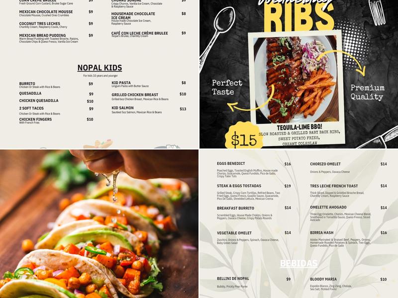 Nopal by Cintrón Menu