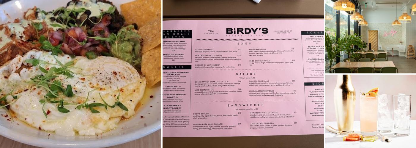 Birdy's Behind The Bower Menu