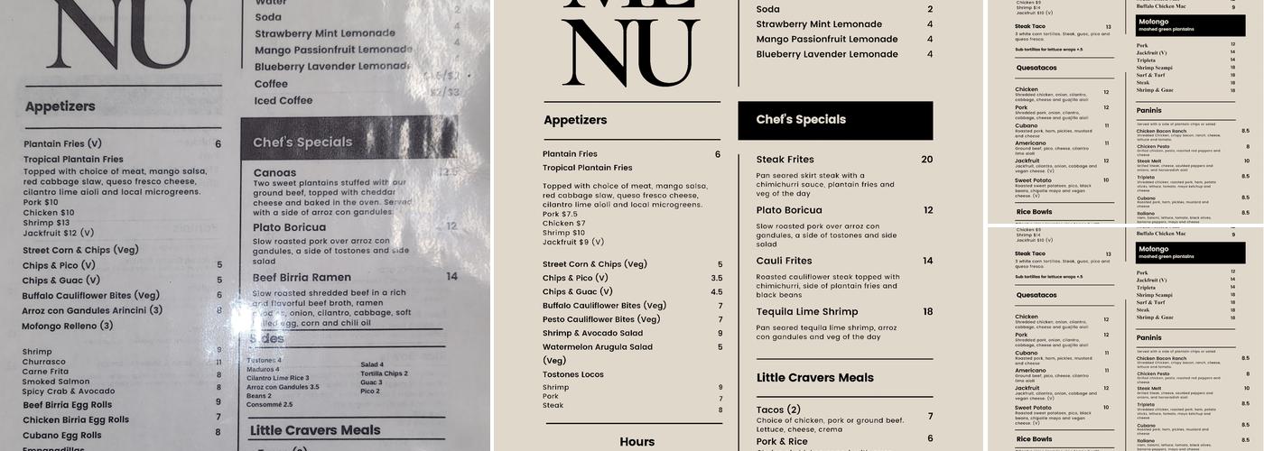 Crave Holyoke Menu