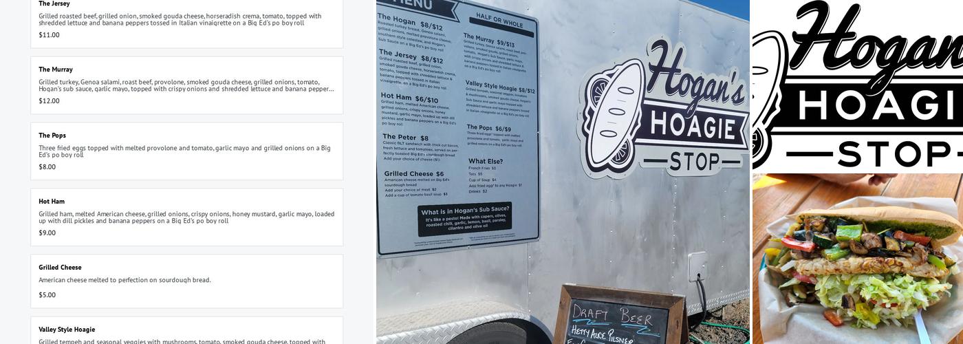 Hogan's Hoagie Stop Menu