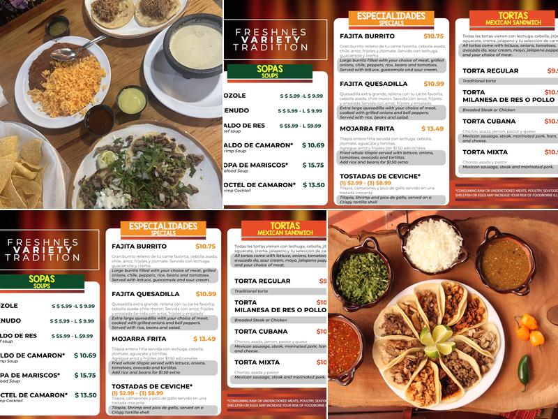 Los Portales Taqueria 3 Menu