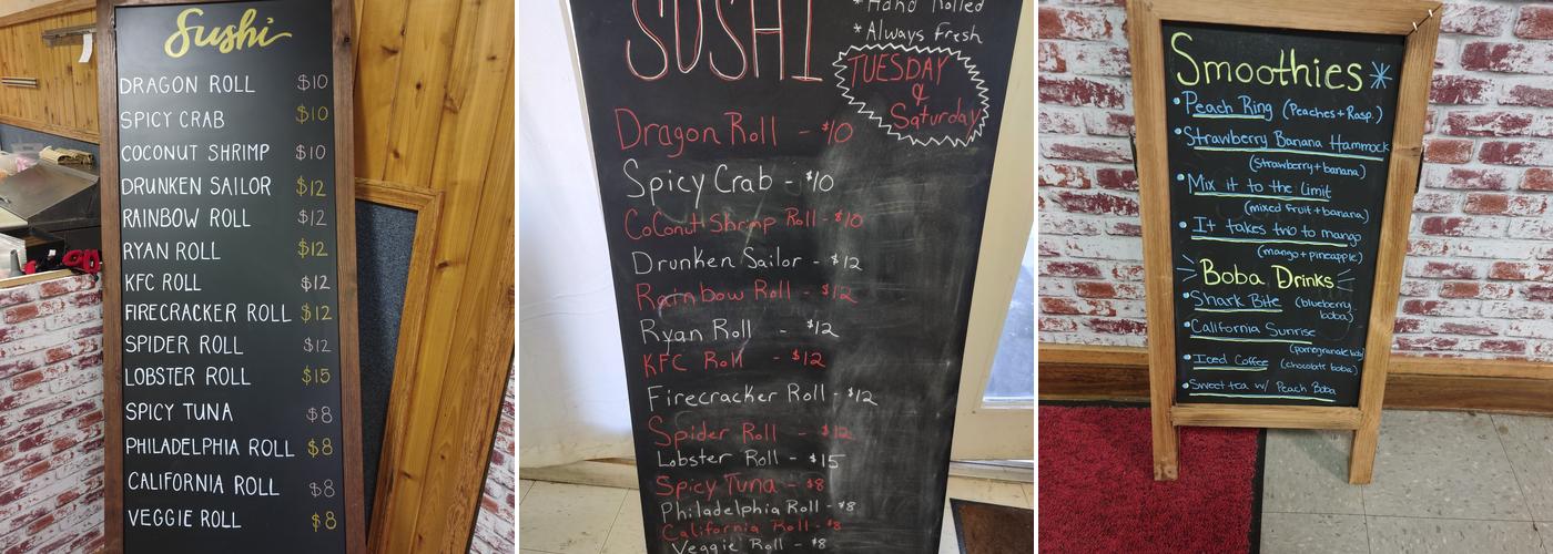 Dream Catch Menu