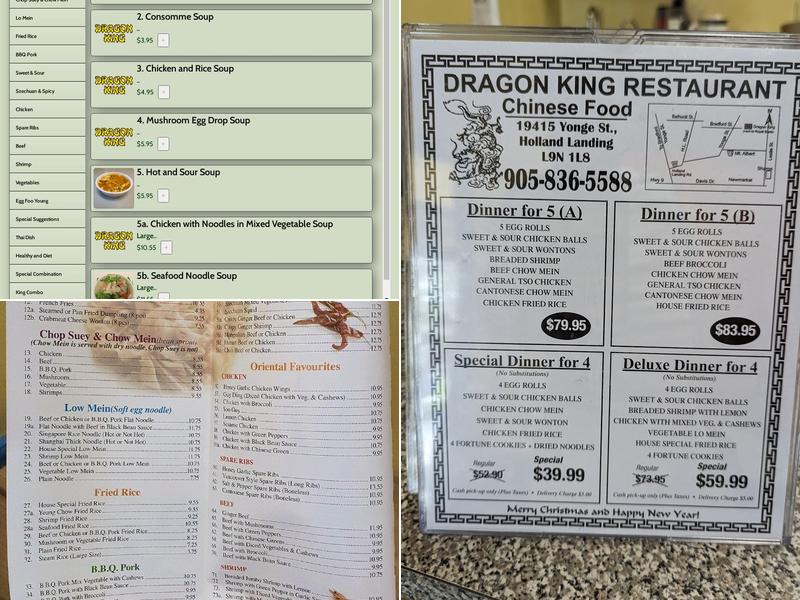Dragon King Chinese Food Menu