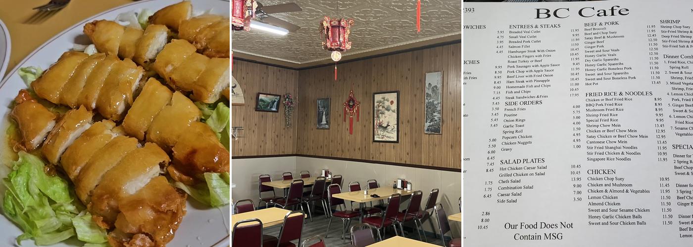 B C Cafe Menu