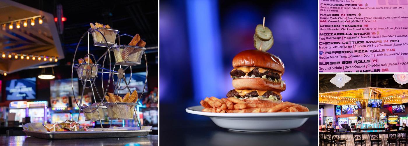 Carousel Arcade Bar Menu