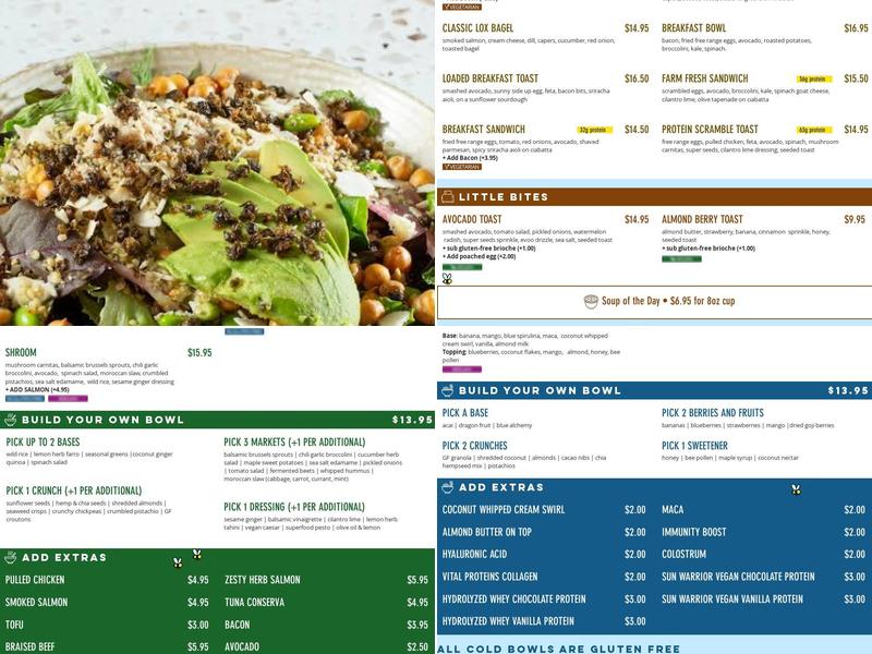 The Hive - Superfood Eats & Organic Cafe - MDR Menu