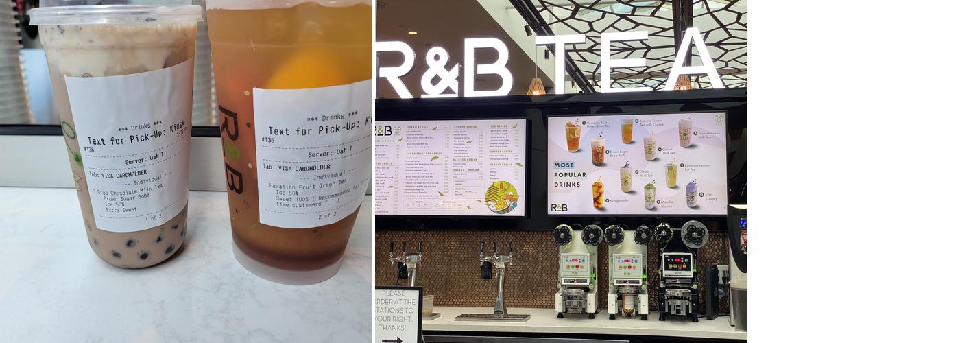 R&B Tea Menu