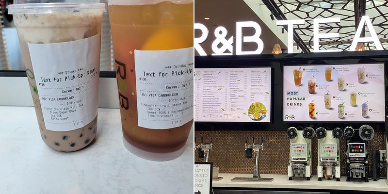 R&B Tea Menu