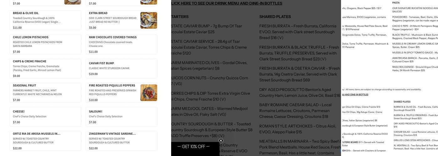 Good Clean Fun Menu