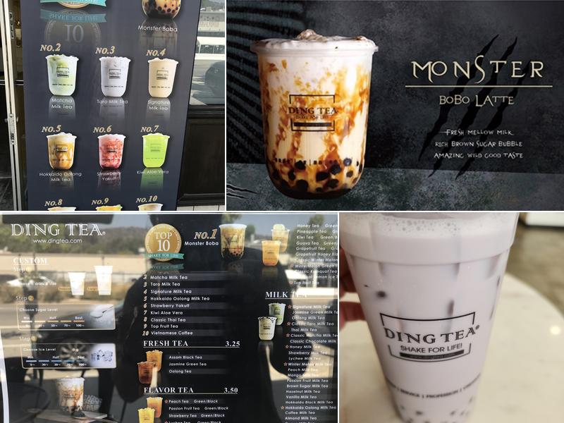 Ding Tea Eagle Rock Menu