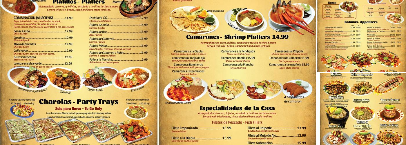 LOS DOS POTRILLOS BAR AND GRILL Menu