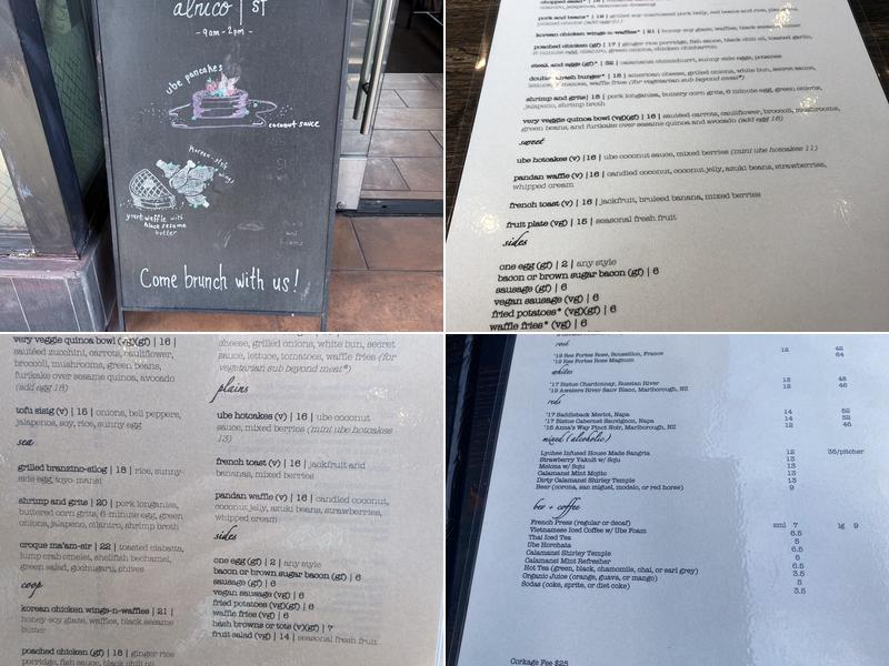 Alnico Menu