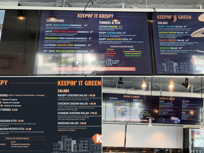 Krispy St. Menu