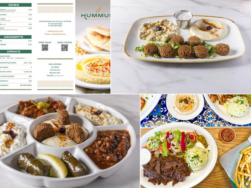 Hummus Mediterranean Kitchen Menu