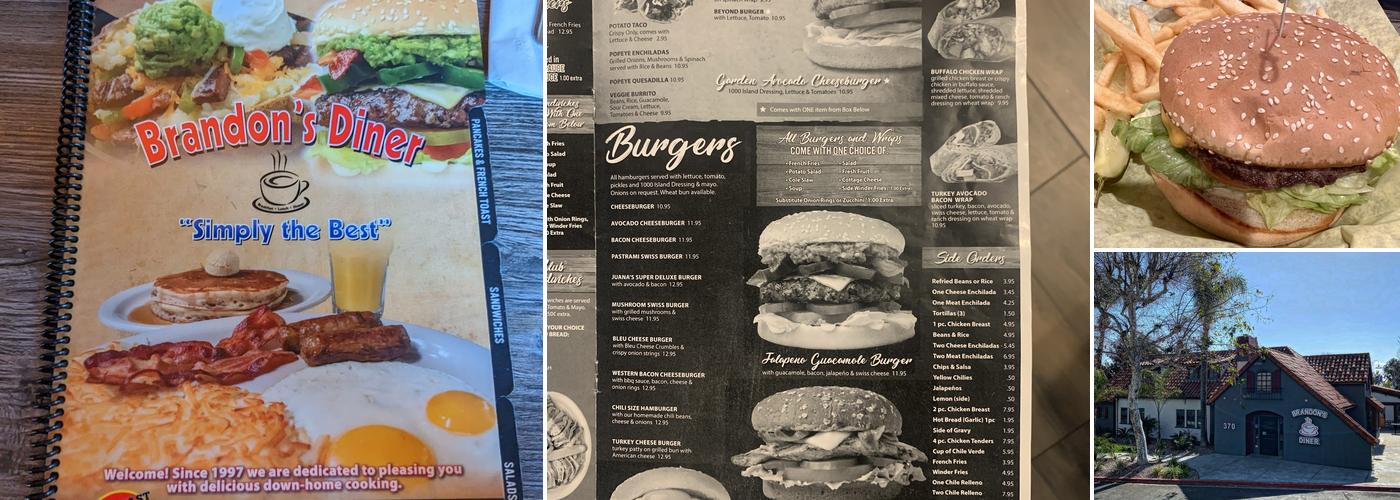 Brandon's Diner Menu