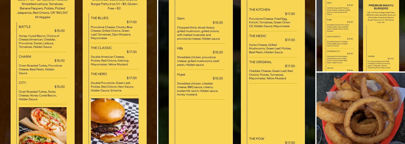 Hidden Spot Emeryville Menu