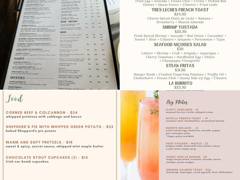 FIVE on the Hill Menu