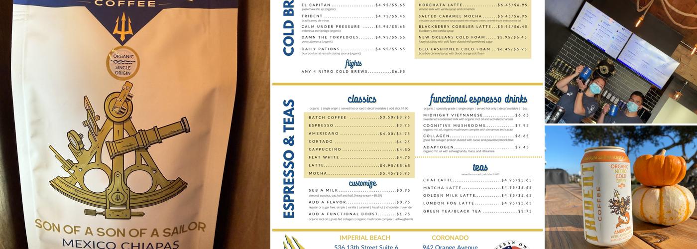 Trident Coffee Coronado Menu