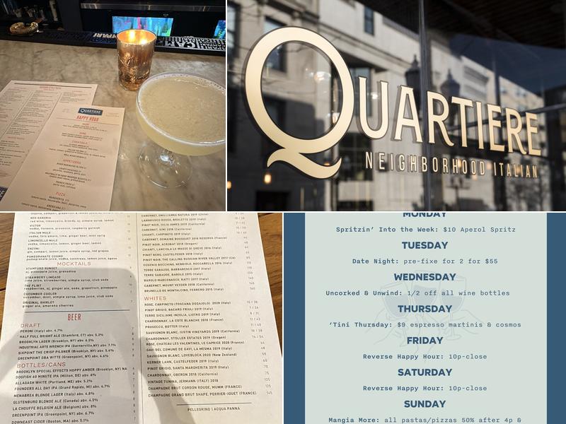 Quartiere Menu