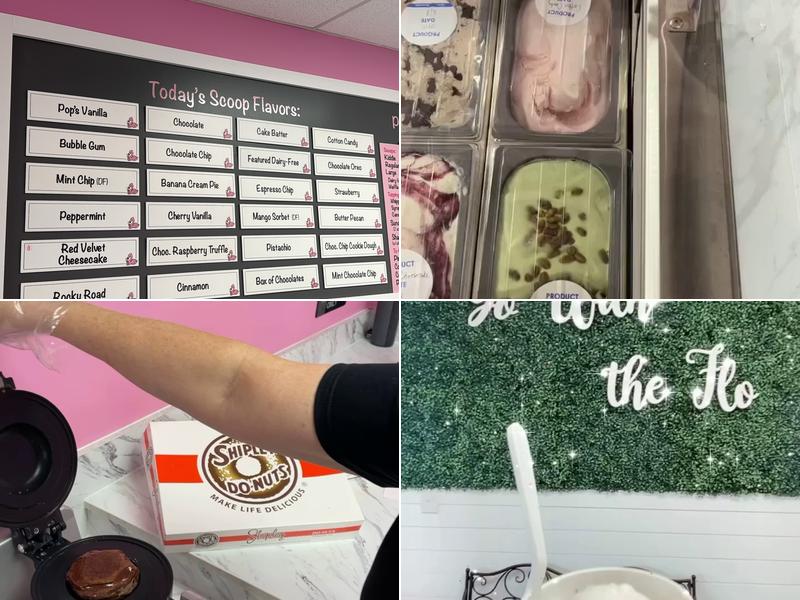 Flo's Premium Ice Cream Menu