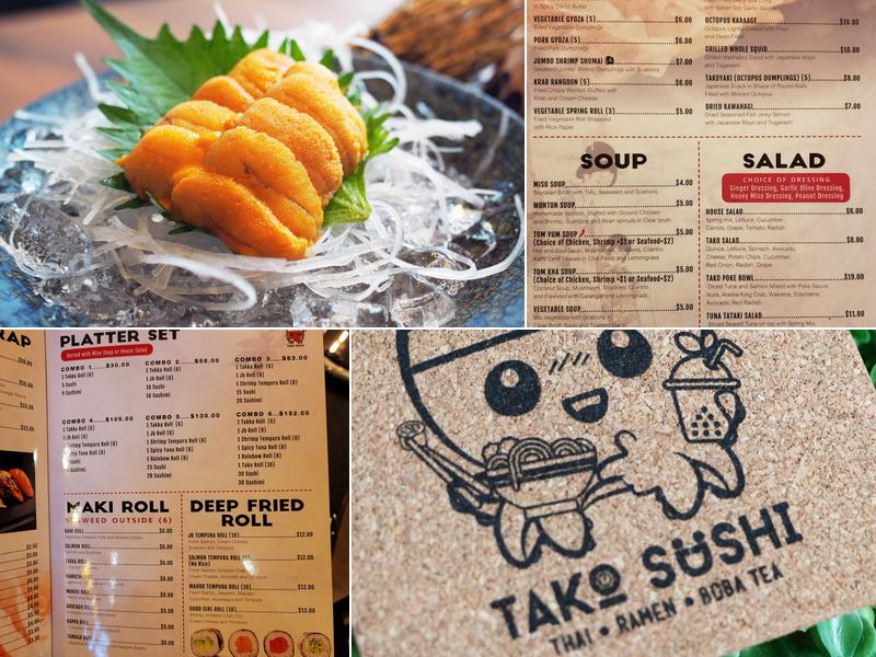 Tako Sushi Menu