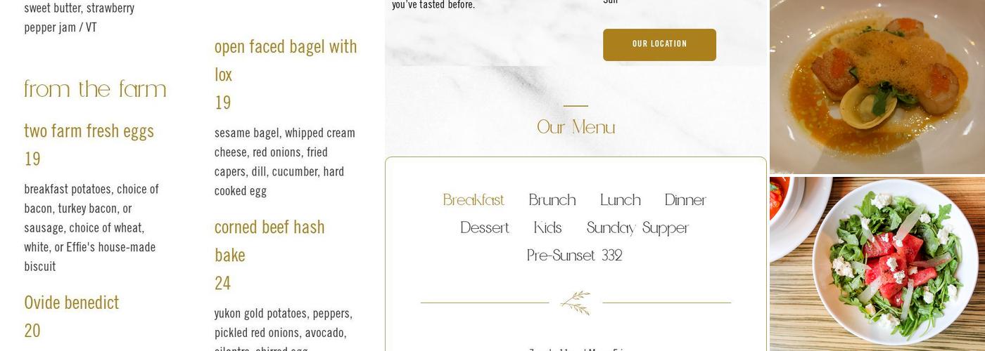 Ovide Menu