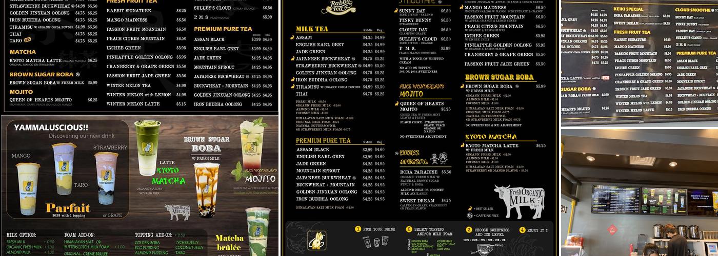 Rabbit Rabbit Tea University Menu