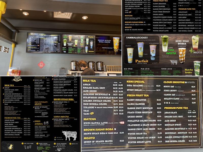 Rabbit Rabbit Tea University Menu