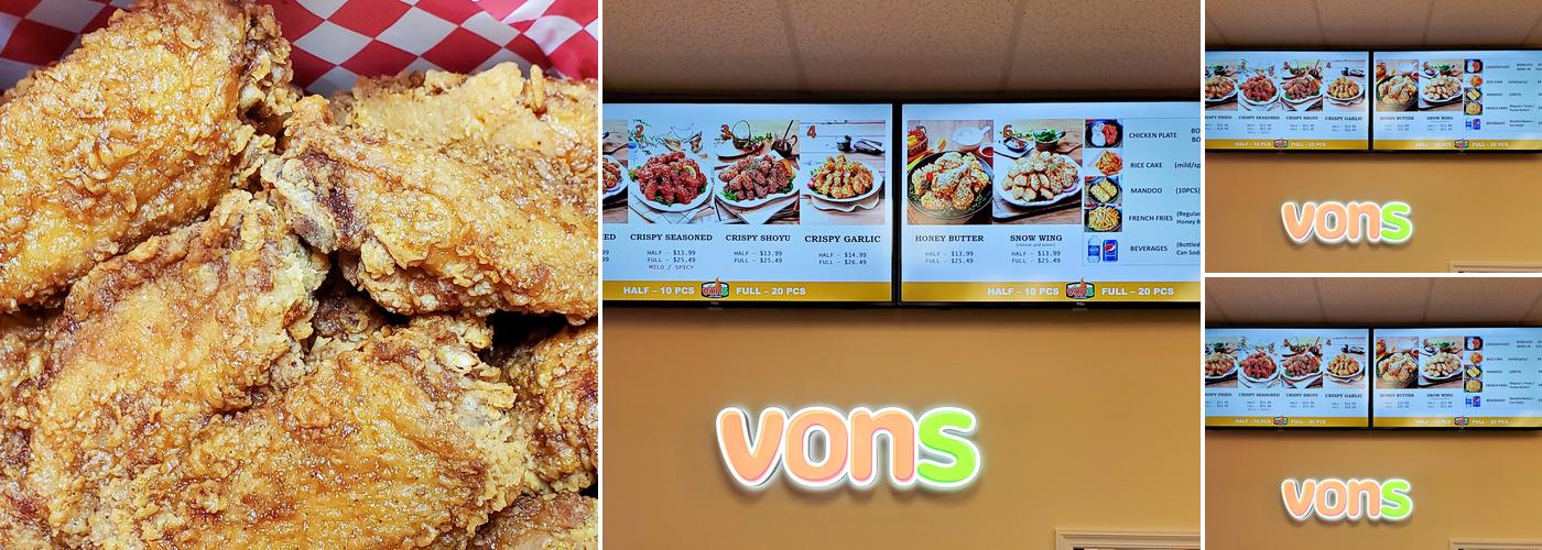 Vons Chicken Kaimuki Menu