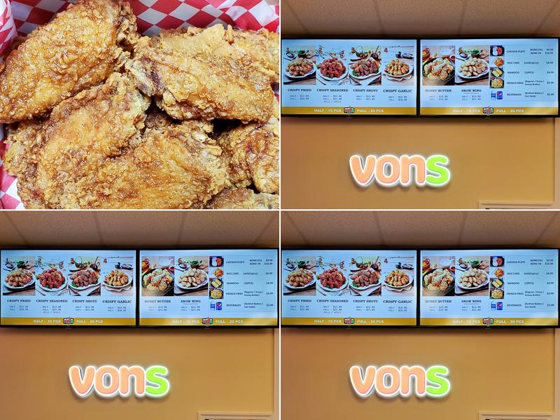 Vons Chicken Kaimuki Menu