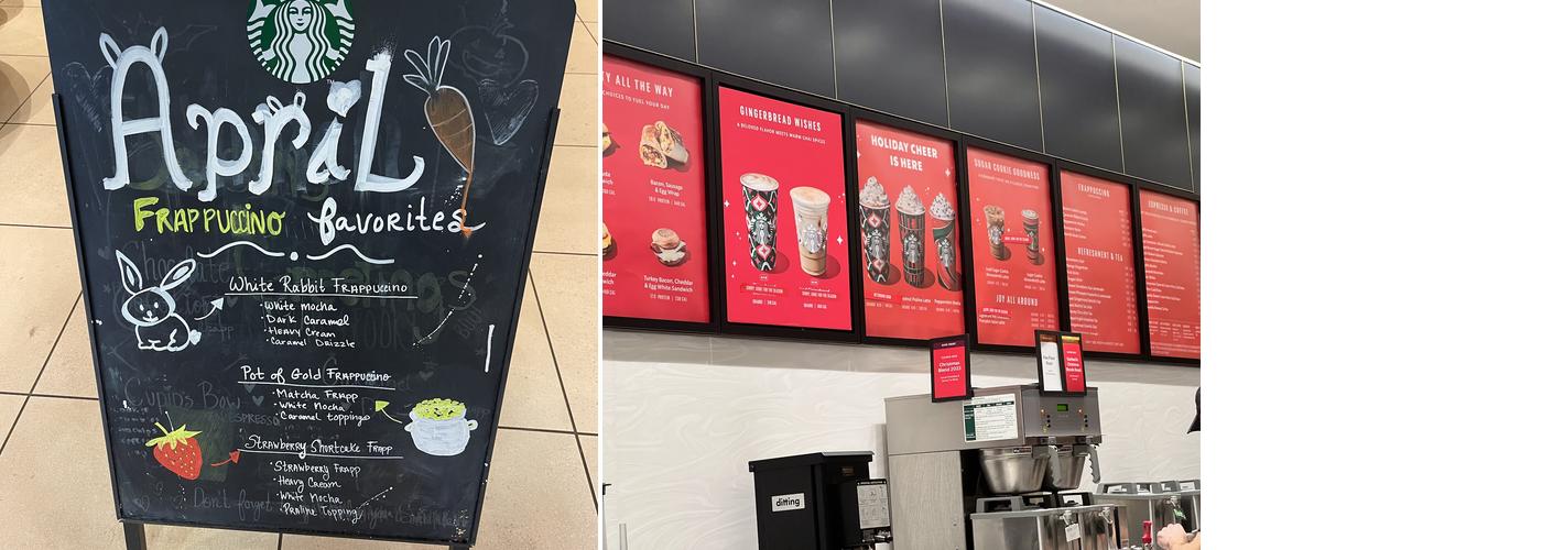 Starbucks Menu
