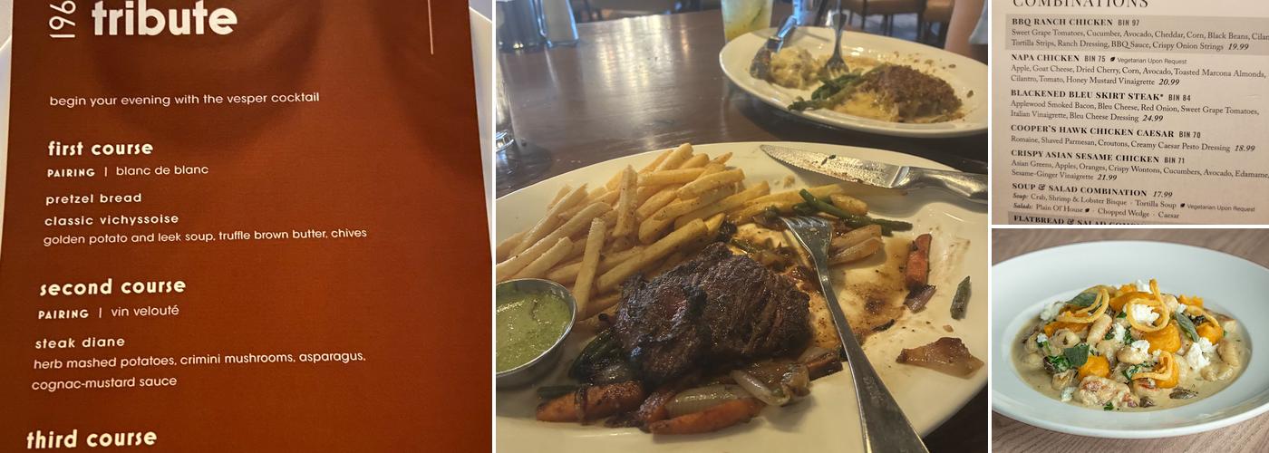 Cooper's Hawk Winery & Restaurant- Morton Grove Menu